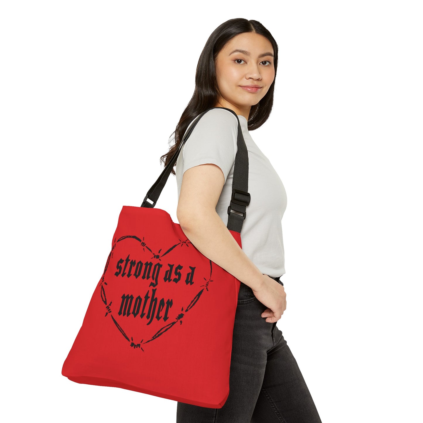 Strong Heart Adjustable Tote Bag