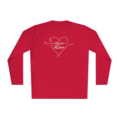Unisex Strong as a Mother Lightweight Performance Fabric Long Sleeve Tee - Love Lines