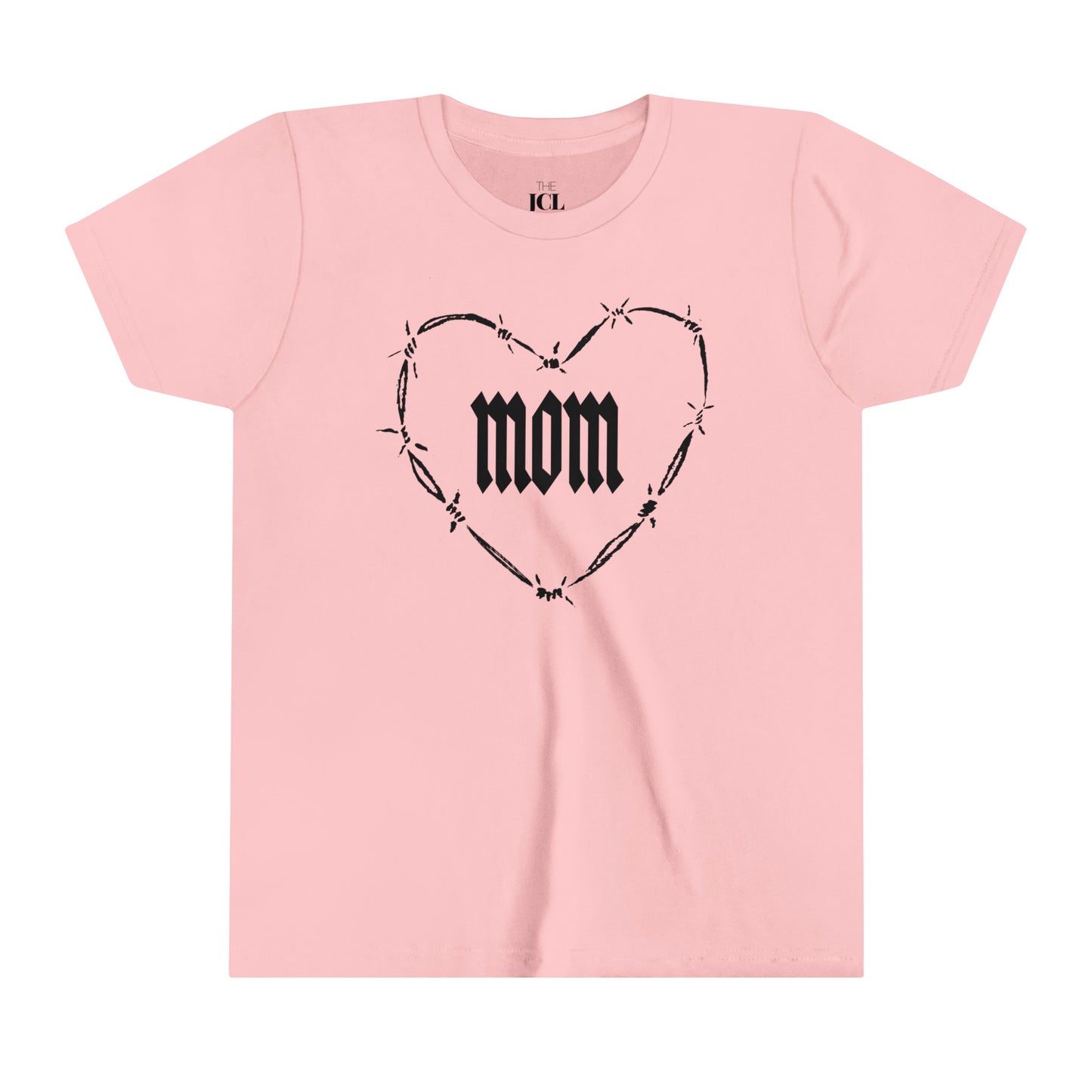 I HEART MOM Youth Short Sleeve Tee