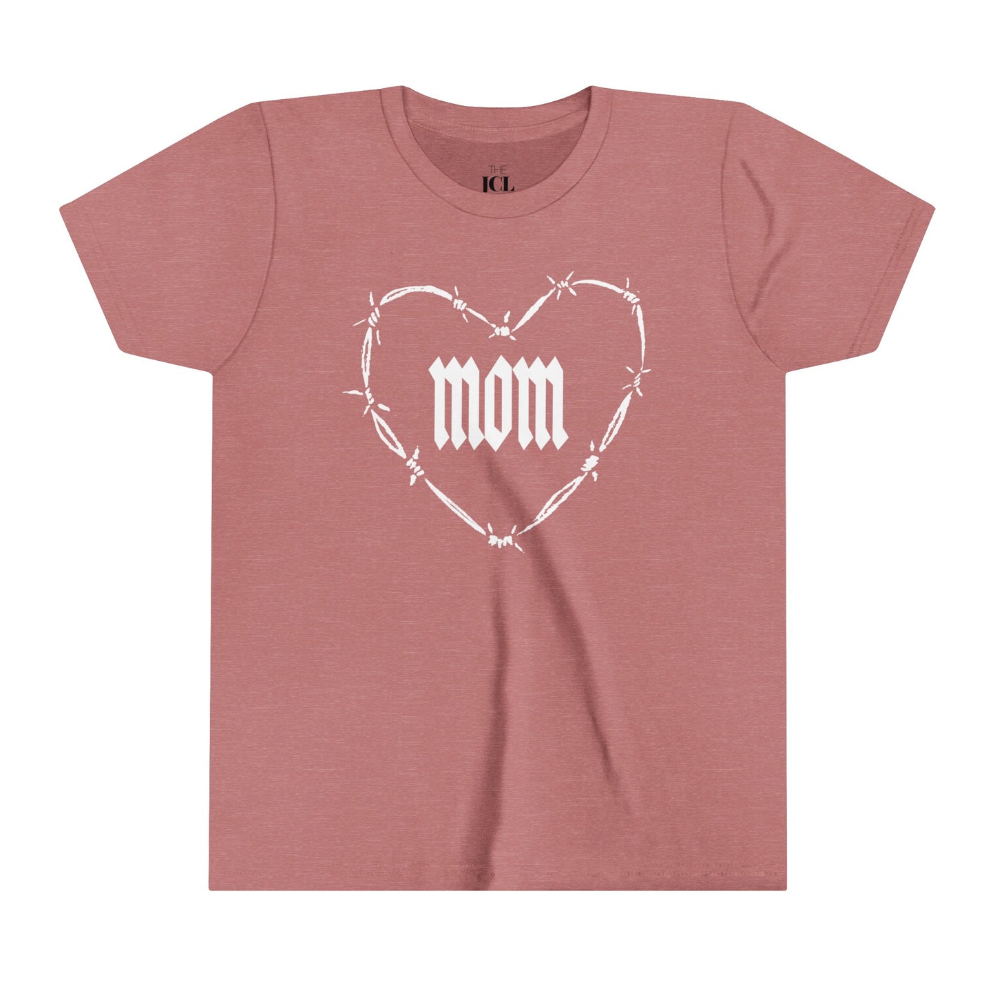 I HEART MOM Youth Short Sleeve Tee