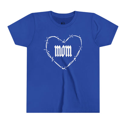 I HEART MOM Youth Short Sleeve Tee