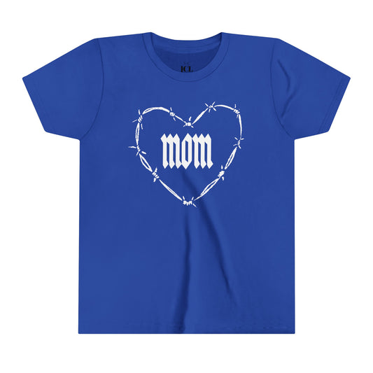 I HEART MOM Youth Short Sleeve Tee