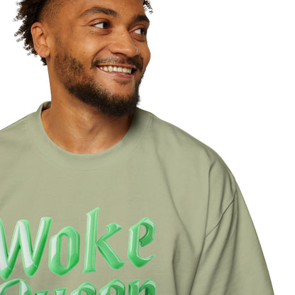 Unisex Heavy Oversized Woke Queen Green Tee