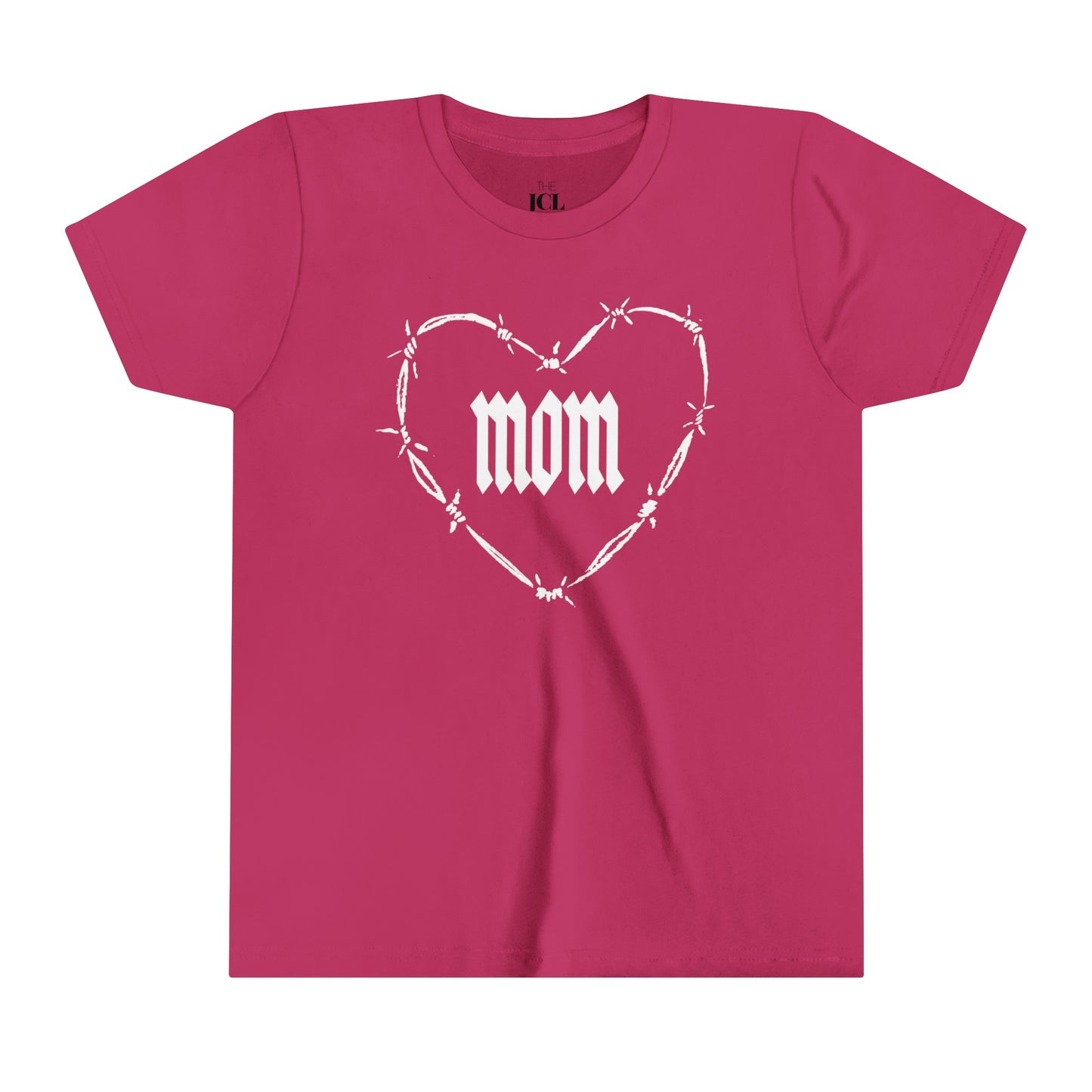 I HEART MOM Youth Short Sleeve Tee