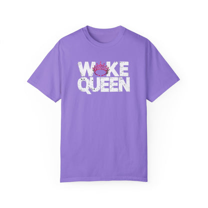 Unisex WOKE QUEEN Tiara Style Garment-Dyed T-shirt