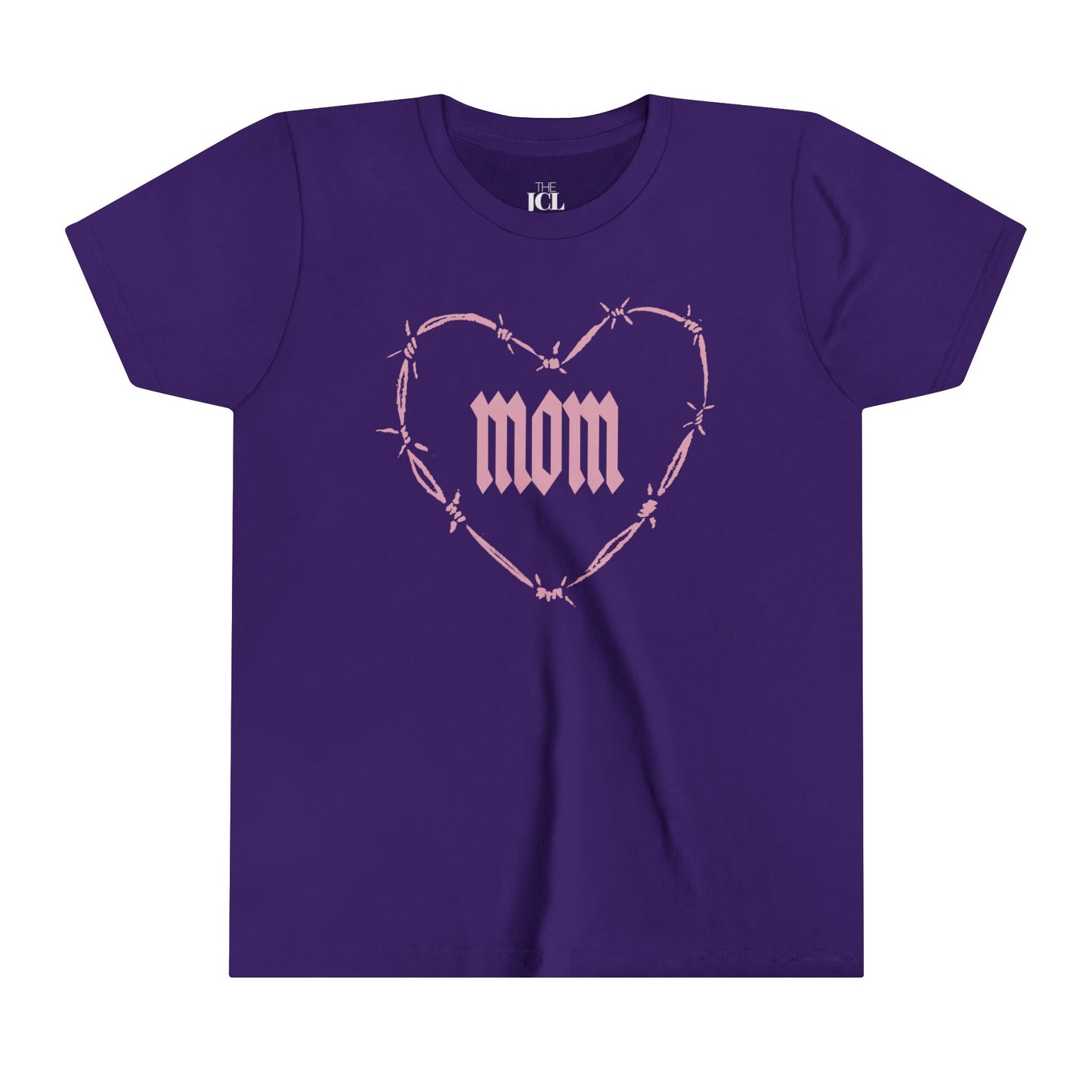 I HEART MOM Youth Short Sleeve Tee