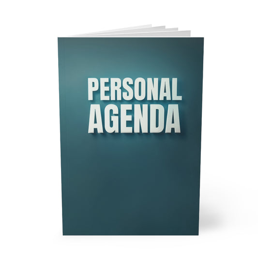 Personal Agenda Teal - Softcover Notebook, A5
