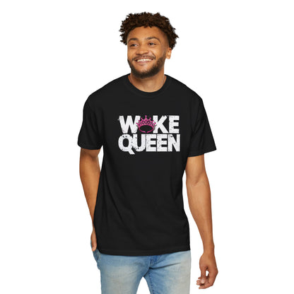 Unisex WOKE QUEEN Tiara Style Garment-Dyed T-shirt