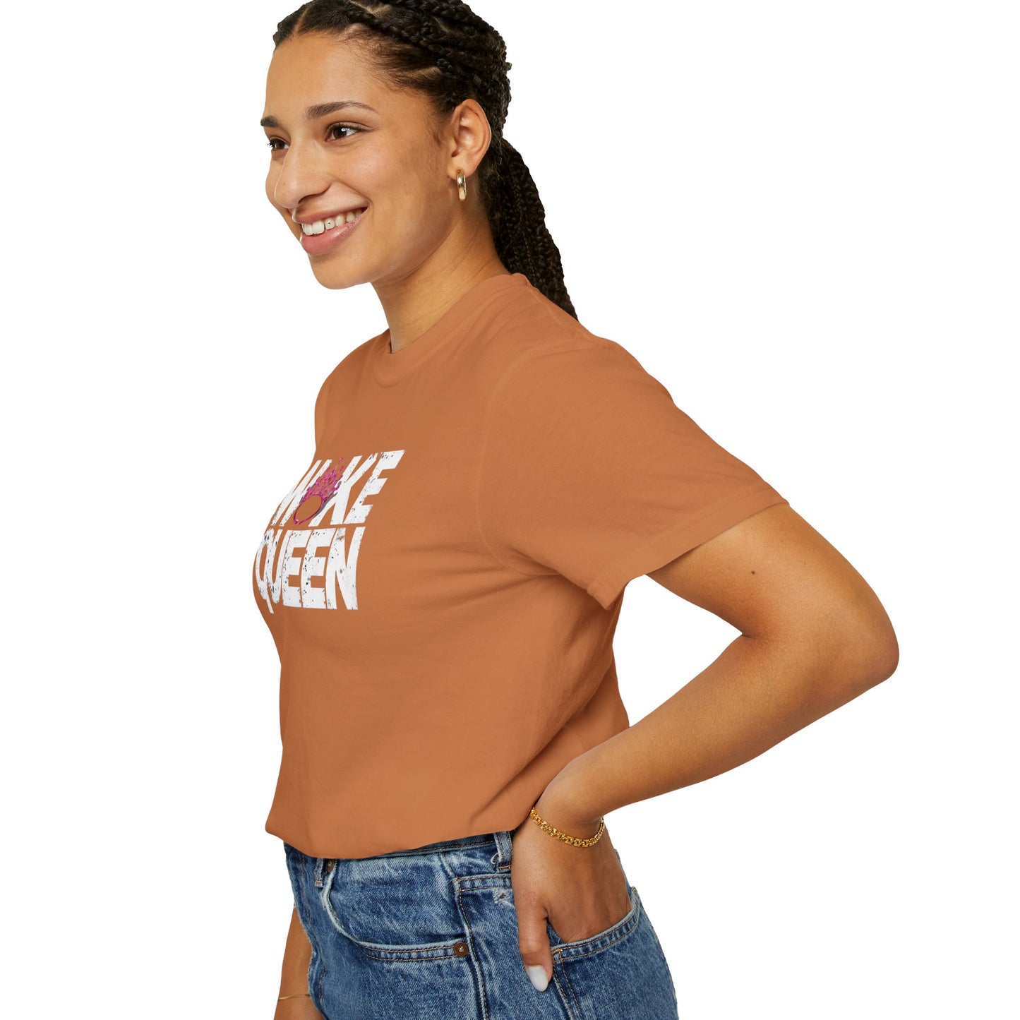 Unisex WOKE QUEEN Tiara Style Garment-Dyed T-shirt