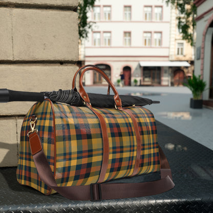Earthtone Plaid Travel Bag