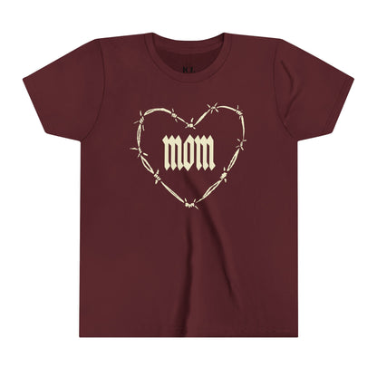 I HEART MOM Youth Short Sleeve Tee