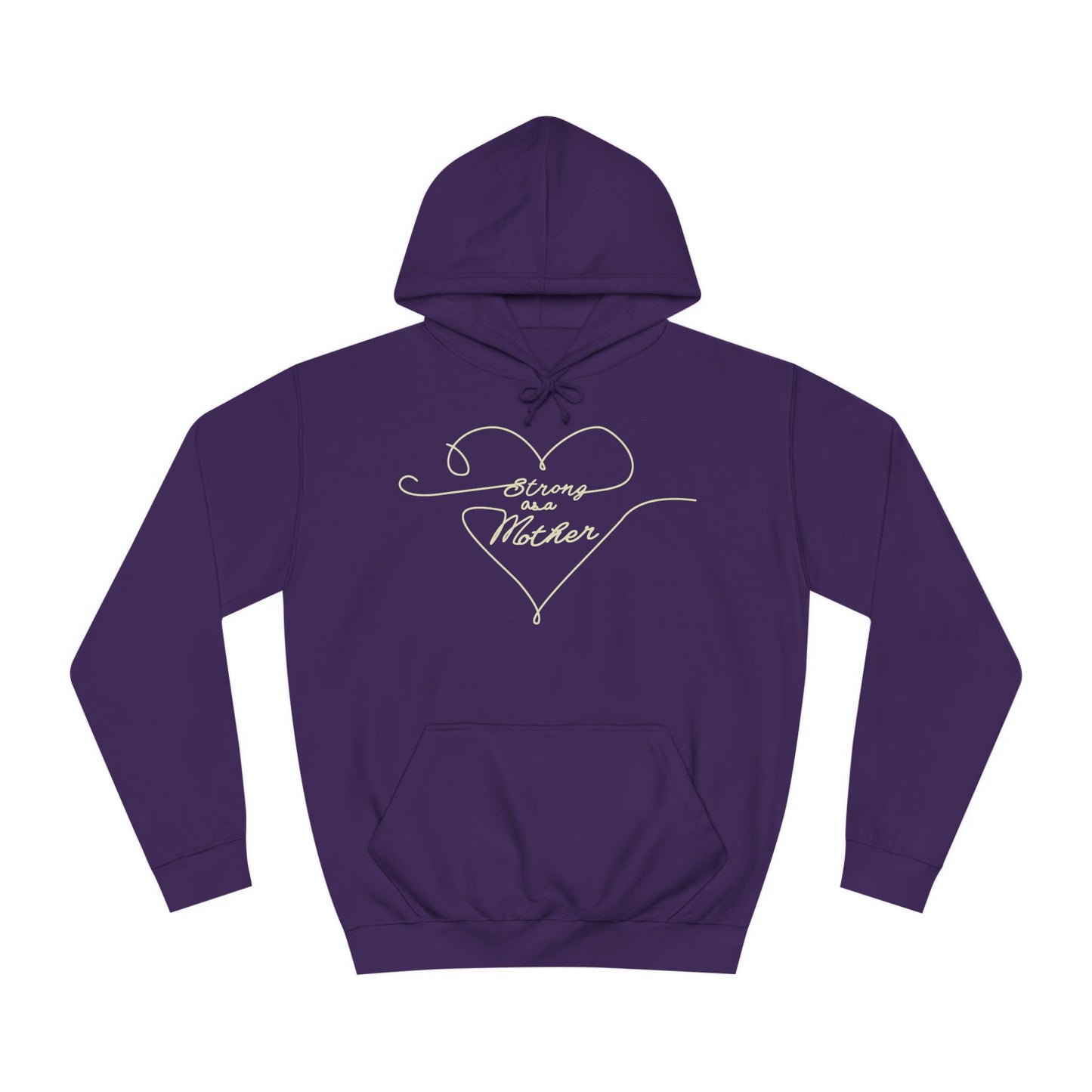 Unisex Strong as a Mother Love Lines Motherhoodie