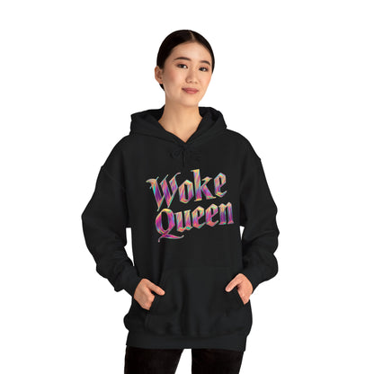 Unisex Woke Queen Gothic Iridescence Hooded Sweatshirt