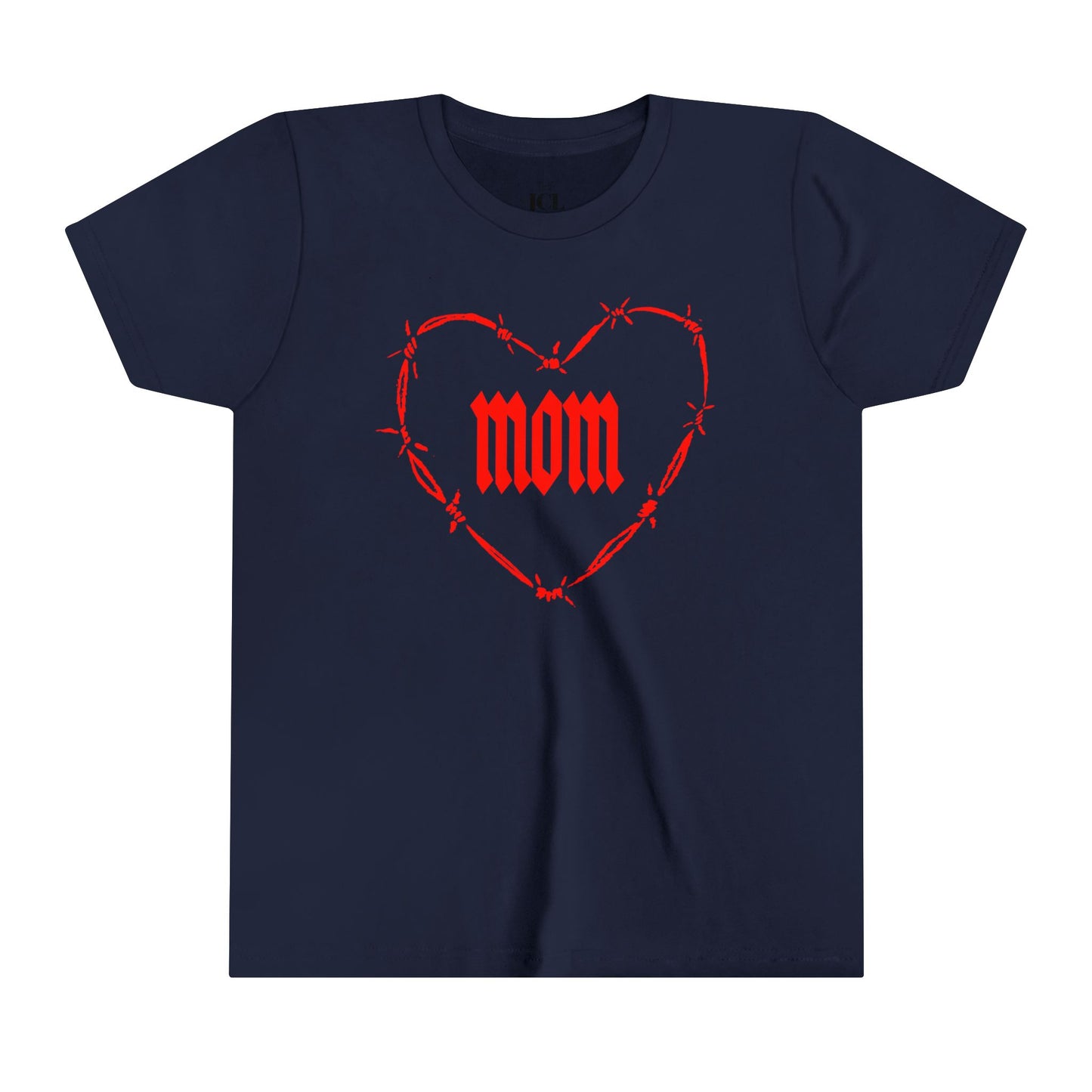 I HEART MOM Youth Short Sleeve Tee