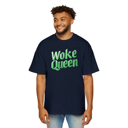 Unisex Heavy Oversized Woke Queen Green Tee