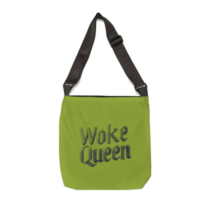 WOKE QUEEN Cross-Body Tote Bag - Lime Green