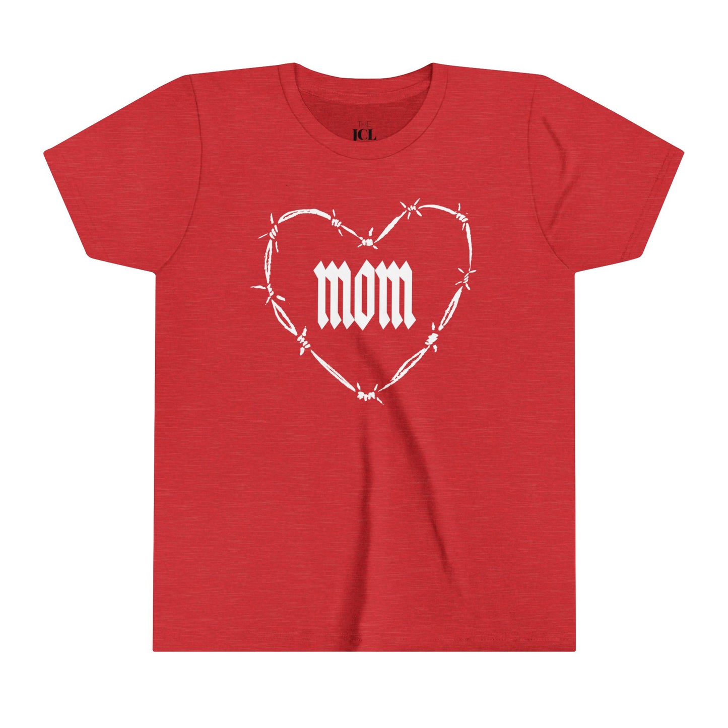 I HEART MOM Youth Short Sleeve Tee