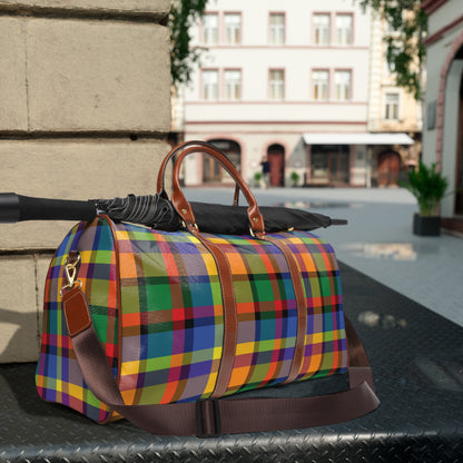 Bright and Happy Plaid Travel Bag