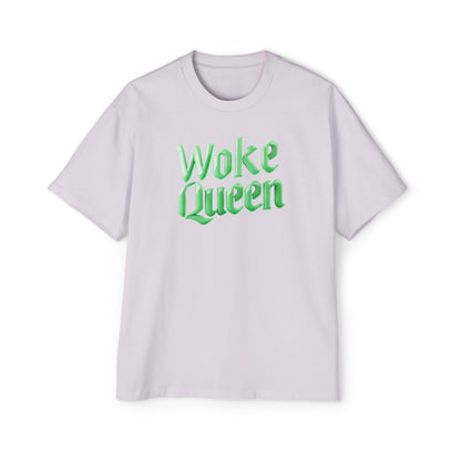 Men's Heavy Oversized Woke Queen Green Tee