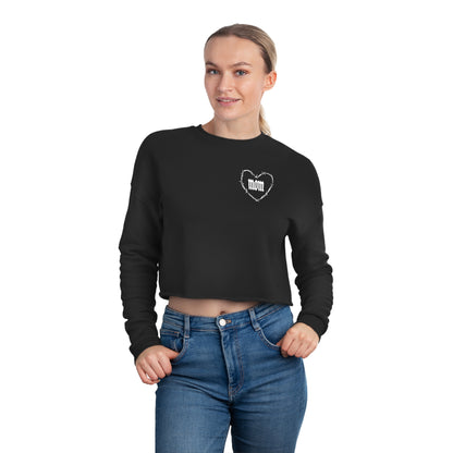 I HEART MOM Women's Cropped Sweatshirt