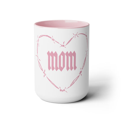 Strong as a Mother Two-Tone Coffee Mugs, 15oz V5
