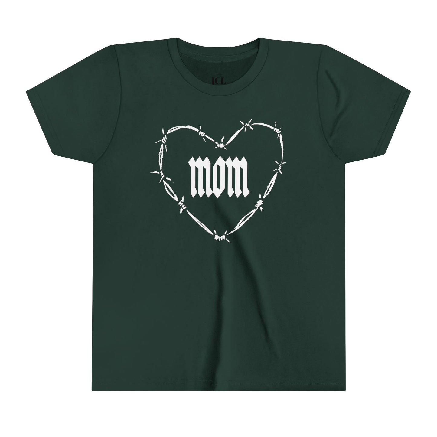 I HEART MOM Youth Short Sleeve Tee