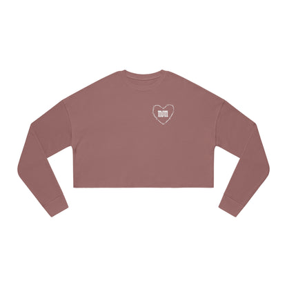I HEART MOM Women's Cropped Sweatshirt