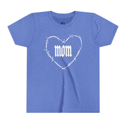 I HEART MOM Youth Short Sleeve Tee