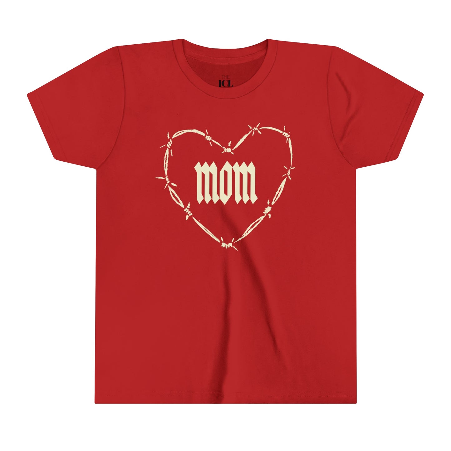 I HEART MOM Youth Short Sleeve Tee