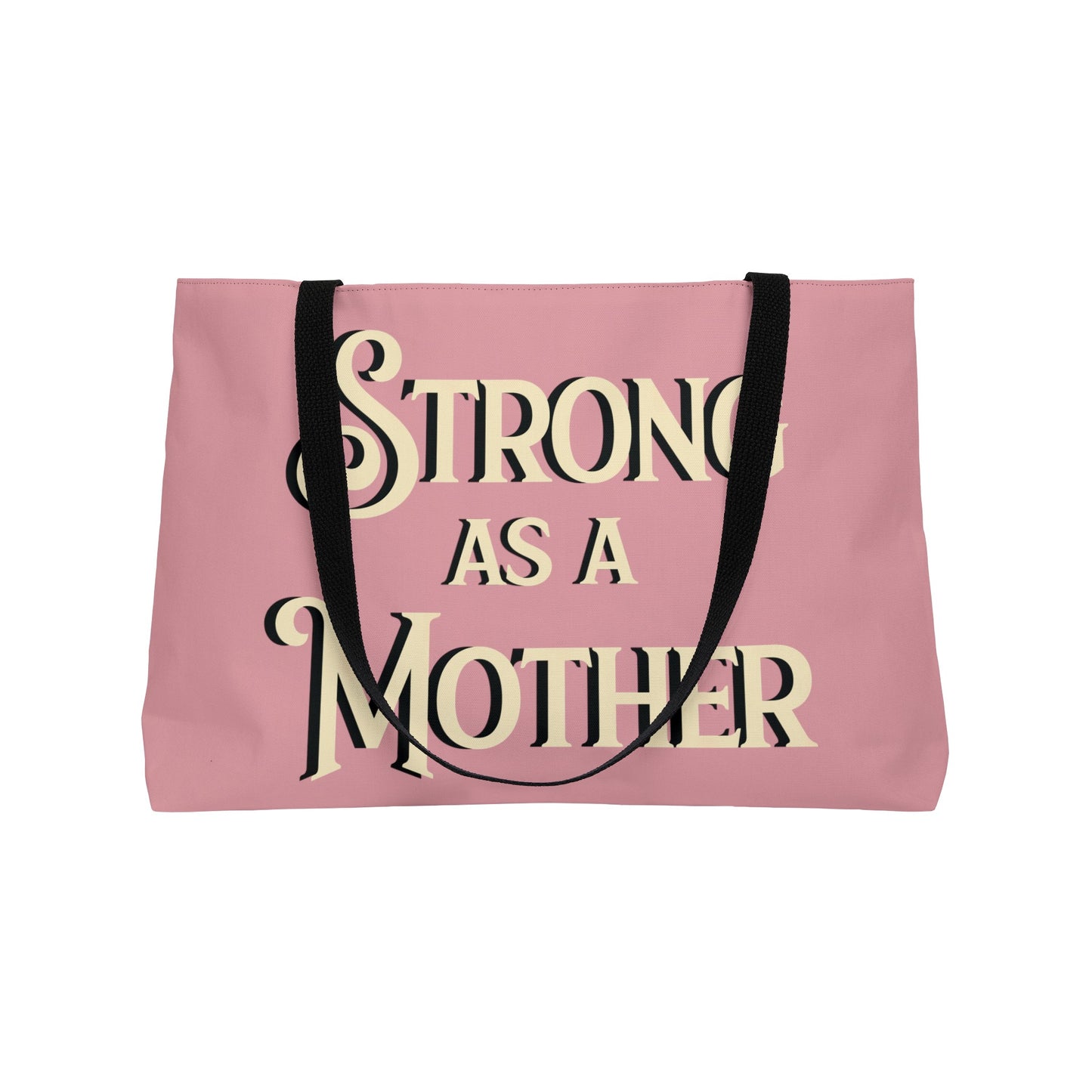 Strong as a Mother Classic Off White on Cherry Blossom Weekender Bag