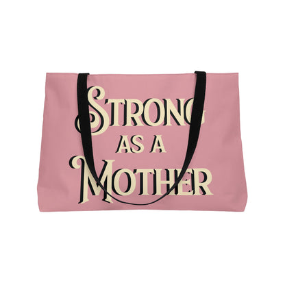 Strong as a Mother Classic Off White on Cherry Blossom Weekender Bag