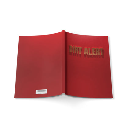 Red Gold Dirt Alert - Softcover Notebook, A5