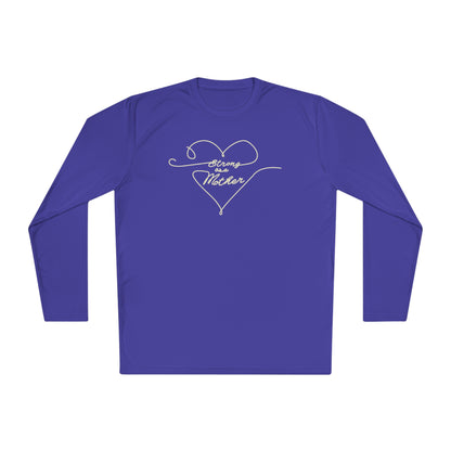 Unisex Strong as a Mother Lightweight Performance Fabric Long Sleeve Tee - Love Lines