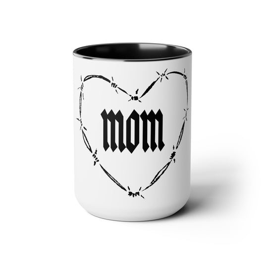 Strong as a Mother Two-Tone Coffee Mugs, 15oz V5