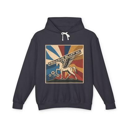 Vintage Pegasus Lightweight Unisex Hoodie - Retro Style Sweatshirt