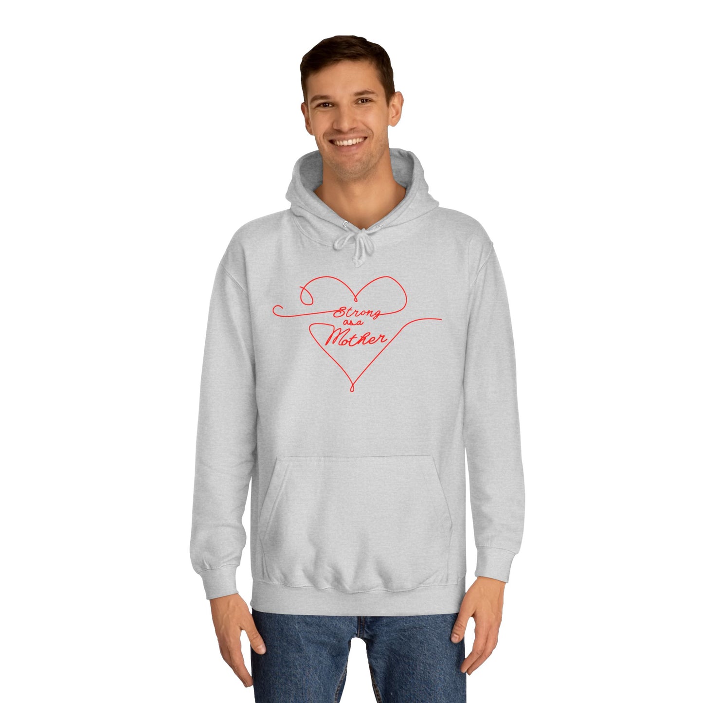 Unisex Strong as a Mother Love Lines Motherhoodie