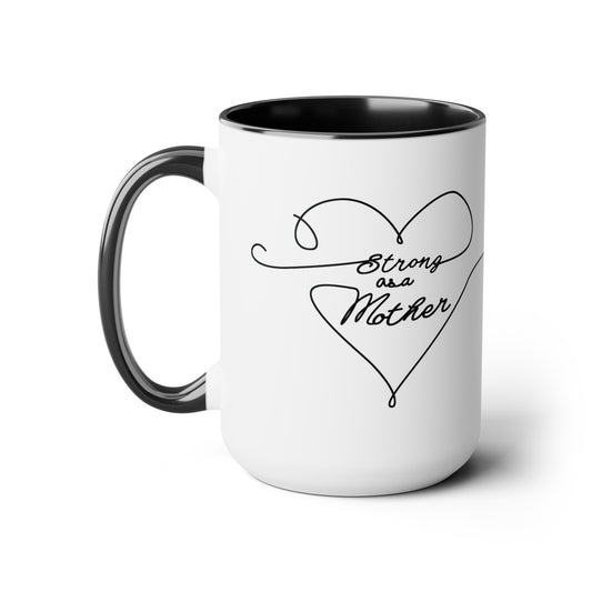 Love Lines Two-Tone Coffee Mugs, 15oz