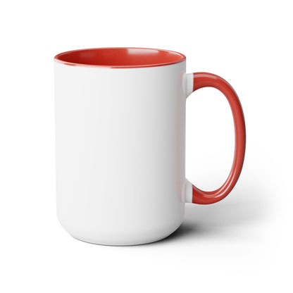 Love Lines Two-Tone Coffee Mugs, 15oz