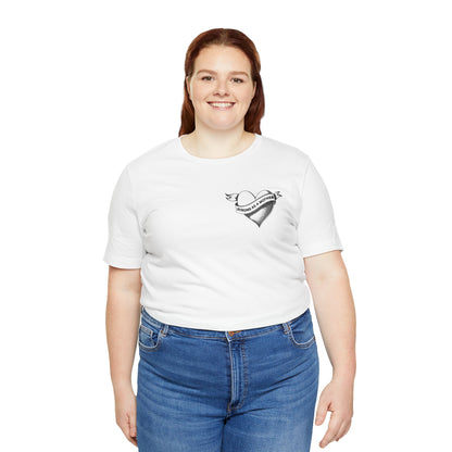 Unisex Strong as a Mother Rockabilly Heart Jersey Short Sleeve Tee