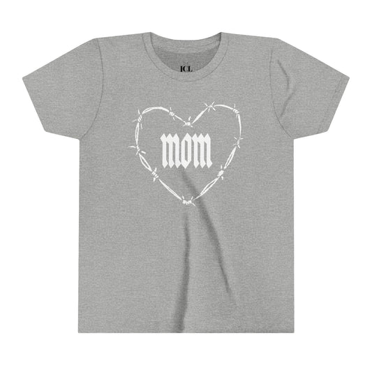 I HEART MOM Youth Short Sleeve Tee