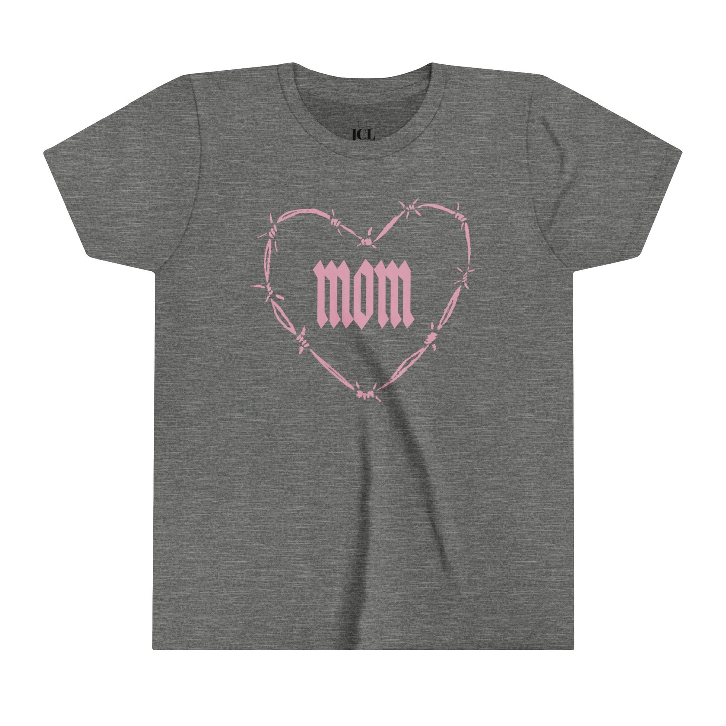 I HEART MOM Youth Short Sleeve Tee