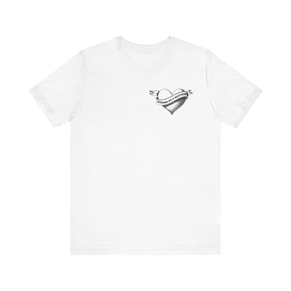 Unisex Strong as a Mother Rockabilly Heart Jersey Short Sleeve Tee