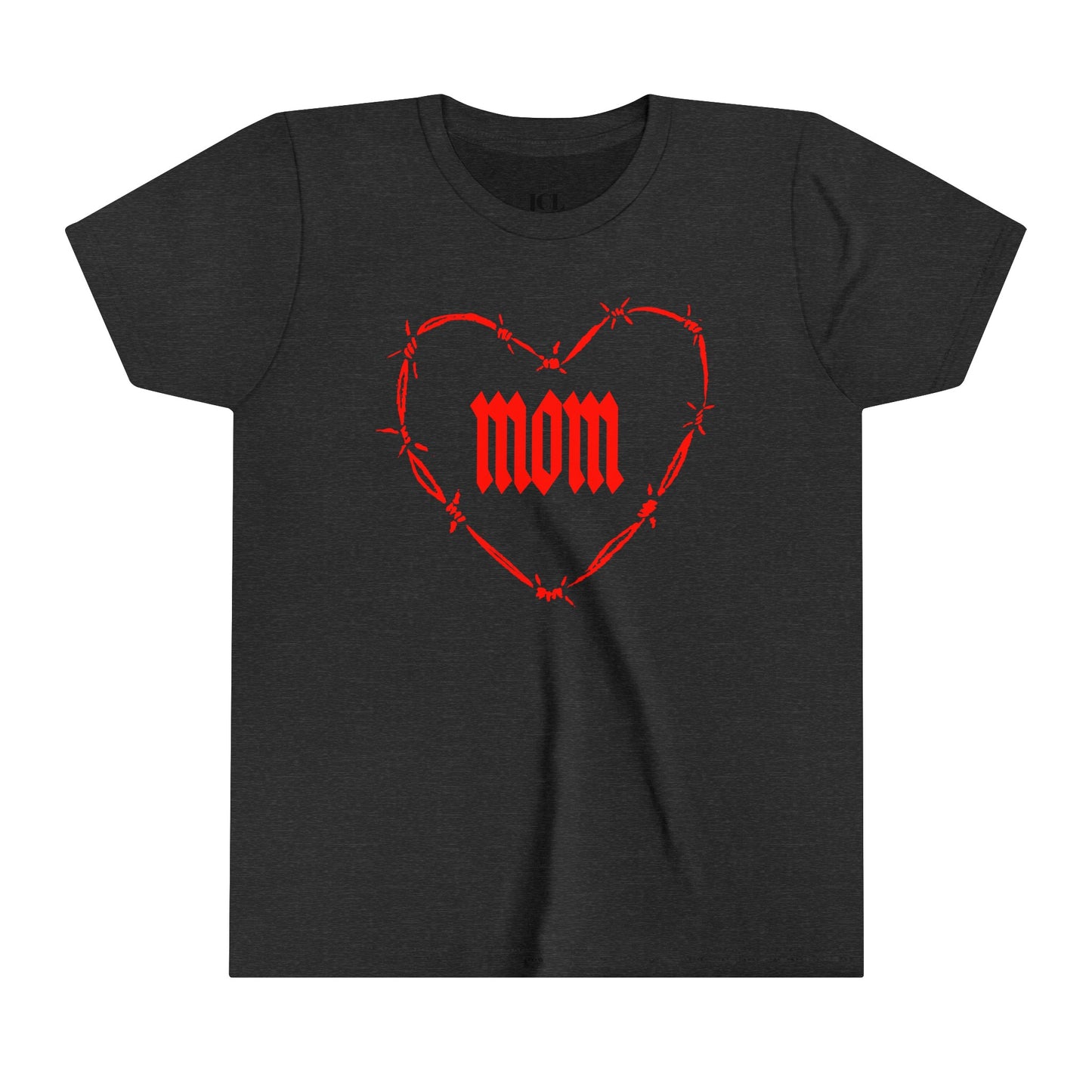 I HEART MOM Youth Short Sleeve Tee