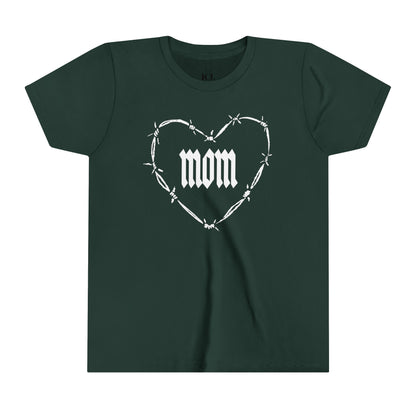 I HEART MOM Youth Short Sleeve Tee
