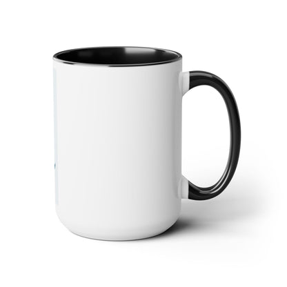 Woke Queen Two-Tone Coffee Mugs, 15oz