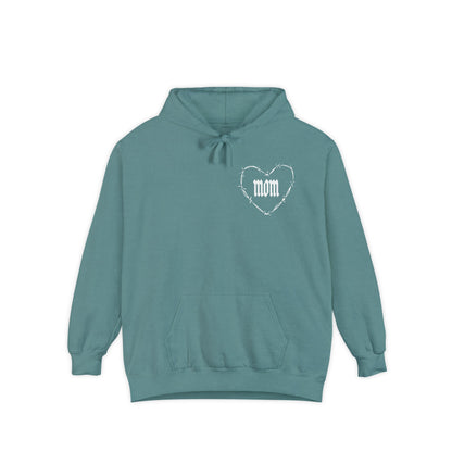 I Heart Mom Unisex Garment-Dyed MotherHoodie