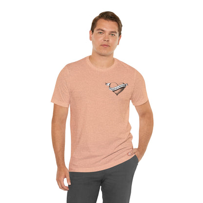 Unisex Strong as a Mother Rockabilly Heart Jersey Short Sleeve Tee
