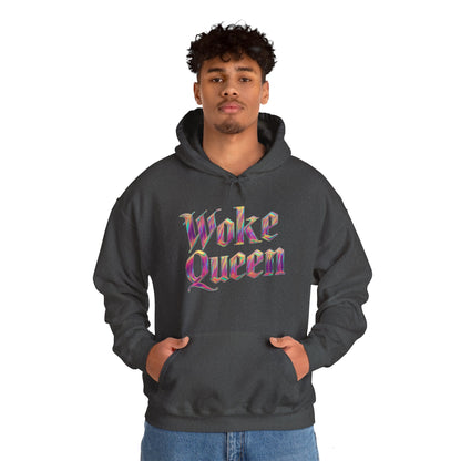 Unisex Woke Queen Gothic Iridescence Hooded Sweatshirt