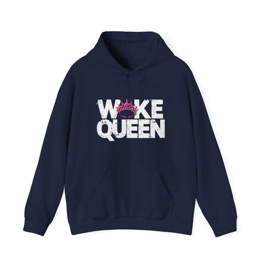 Unisex Woke Queen Tiara Heavy Hooded Sweatshirt