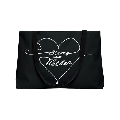 Strong as a Mother Weekender Tote Bag - Black Love Lines